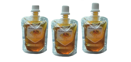 Local Apples/Berries/Wildflower Raw Honey Pouches (3 Pack)
