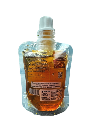 Local Stone Fruit Raw Honey Pouch