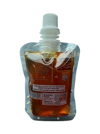 Local Wildflower Raw Honey Pouch