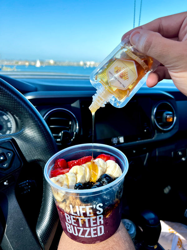 Local Apples/Berries/Wildflower Raw Honey Pouches (3 Pack)