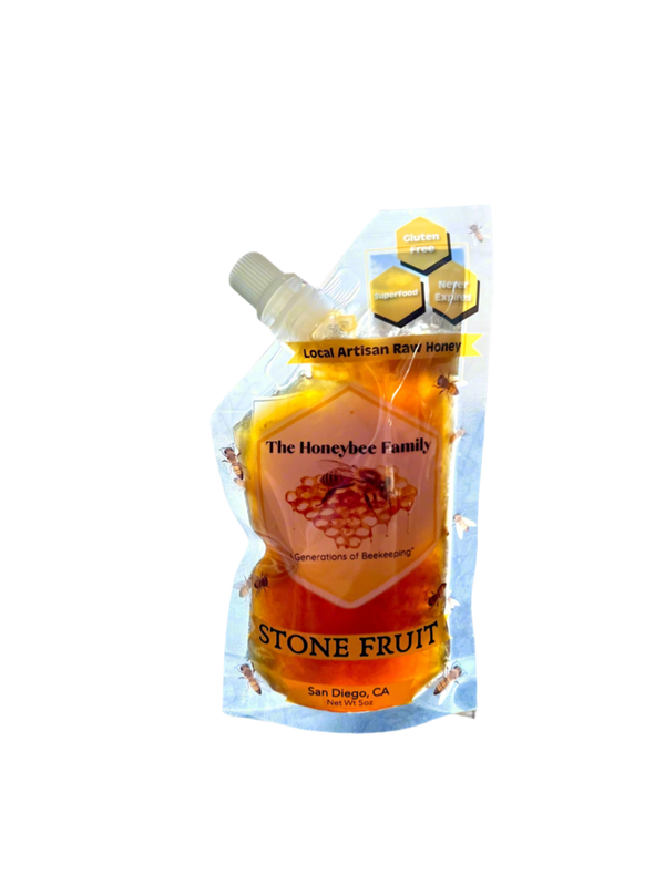 Local Stone Fruit Raw Honey Pouch