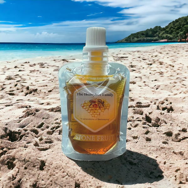Local Stone Fruit Raw Honey Pouch