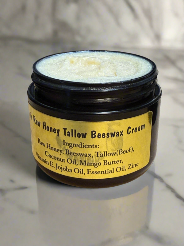 Organic Raw Honey Tallow Beeswax Cream