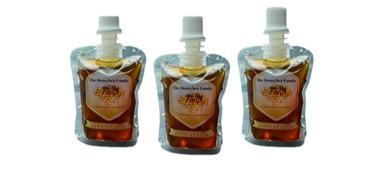 Local Wildflower Raw Honey Pouches (3 Pack)